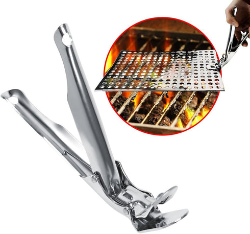 ViaGasaFamido Bowl Clip - Food Tongs, Iron, Polished, Modern, 20.5cm, 1 Piece, Dishwasher Safe