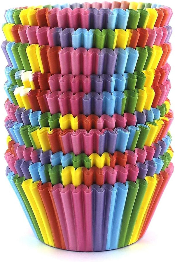 Baking Cups Cupcake Liners, Standard Sized, 300 Count, Rainbow