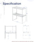Nxconsu 2Pack Cabinet Shelves - Stackable Organizer Rack Riser for Kitchen Cabinet Pantry Countertop Home Organization