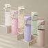 20oz SANDJEST Glass Water Bottle with Silicone Sleeve and Straw Lid for Girls Women, Glass Drinking Bottles for Travel