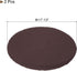 UXCell Round Bar Stool Covers with Elastic Bands - Brown Seat Cushions for Chairs