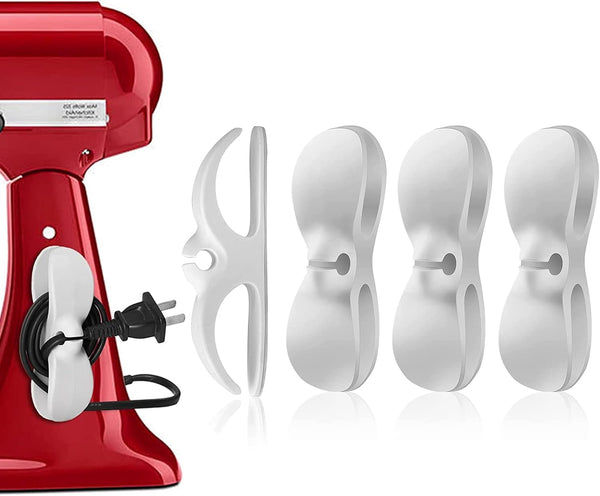 4 Pack Cord Organizer for Appliances, Cord Holder for Small Kitchen Appliances, Stick On for Blenders, Coffee Makers