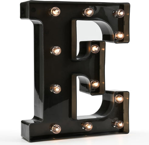 OYCBUZO Light Up Black Alphabet Marquee Letters Sign, LED Marquee Number Lights for Home Bar Christmas Decoration