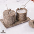 4 Inch Countertop, Set 2, Marble Salt Cellar Salt Jar with Lid, Table Salt Containers for Salt Dish, Salt Holder, Spice