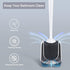 2 Pack Set efree Silicone Toilet Bowl Brush and Holder with Ventilated Holder, Floor Standing & Wall Mounted Toilet