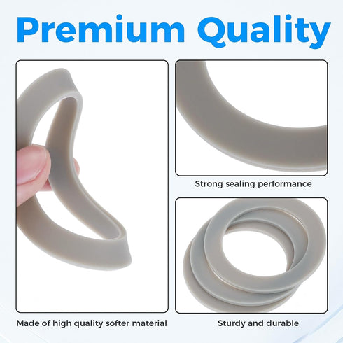 3Pcs Blender Gasket Rubber Seal O-Ring CUCB-456-3 - Replacement for Cuisinart Blenders BFP703, SPB-7, CB8, CB9