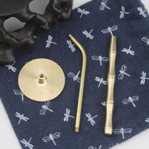 NUOBESTY Incense Ash Long Handle Press Seal Stick Shovel for DIY Fragrance Accessories Home Shop Decor