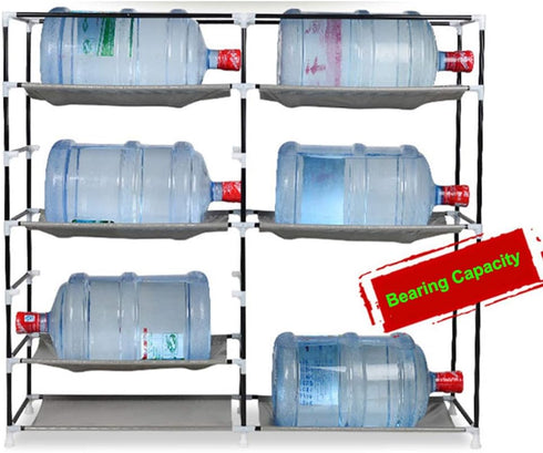 Mytunes 6-Tier Closet, 40 Shoe Rack, Shoes Storage Cabinet with Dustproof Cover, Free Standing Cubby Room Organizer