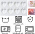 8 Grid Diamond Heart Silicone Cake Mold, 3D Diamond Love Heart Shaped Mould for DIY Cake, Mousse, Dessert