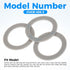 3Pcs Blender Gasket Rubber Seal O-Ring CUCB-456-3 - Replacement for Cuisinart Blenders BFP703, SPB-7, CB8, CB9