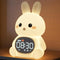 MASHI Bunny Alarm Clock, Toddler Sleep Training Clock with Sun & Moon,