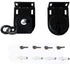Crodless Bracket, Universal Replacement Installation Accessories for Indoor/Outdoor Sunshade and Roller Blinds, Black
