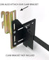 2 PCS Heavy Duty Bed Frame Brackets Adapter for Headboard, Queen Bed Modification Kit with Hardware