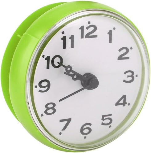 Ciglow Mini Waterproof Electronic Clock, Portable Shower Clock with Sucker, Green