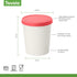 Tovolo Sweet Treat Reusable Ice Cream Container - Raspberry, 1 Quart Stackable Storage Tub with Silicone Lids