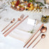 AARAINBOW 8 Pieces Portable Reusable Stainless Steel Flatware Set, Travel Utensils Including Chopsticks, Knife, Fork,