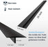 Silicone Stove Gap Covers (2PCS), 25 inch Heat Resistant Stove Guard for Kitchen Oven Counter Side Gap, Black