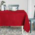 sancua Square Tablecloth, 54 x 54 Inch, Stain and Wrinkle Resistant Polyester for Dining