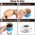Abnaok Set of 2 Collapsible Pour Over Coffee Dripper, Silicone Reusable Cone Filter Holder with 40Pcs Paper Filters for