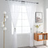 SpaceDresser Basic Rod Pocket Sheer Voile Window Curtain Panels, 1 Pair 60 Width 108 Inch Long for Kitchen Bedroom