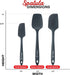 UpGood Silicone Spatula Set, High Heat Resistant Nonstick Kitchen Utensils for Cooking and Baking, 3 Pcs