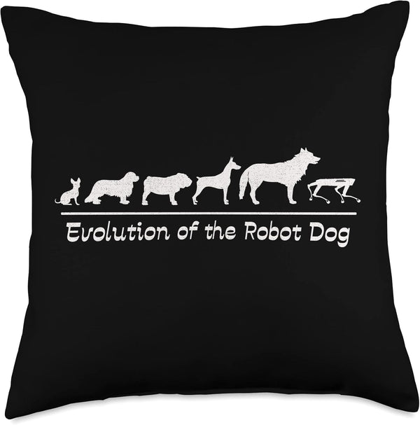 Drone Dog Toy Programmer Coding Automation Canine Robotics Throw Pillow, 18x18, Multicolor