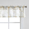 FMFUNCTEX Window Valance Curtains, Yellow Grey Tree Branch Print on Semi Sheer White, 50 x 15 Inches