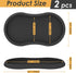KOLUTI Set 2, Counter, Salt and Pepper Mill Silicone Tray of Kitchen Pepper Grinder Rest Seasoning Bottle Holder