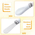 Mixweer 4 Pcs Butter Knife - Stainless Steel Spreader Knife with White Porcelain Handle, 5.1 Inch