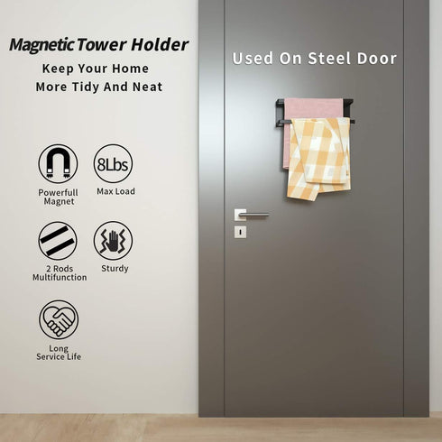 Magnetic Paper Towel Holder for Refrigerator, Kitchen Towel Bar Magnetic Paper Rack Multi Function Made of Iron,Used