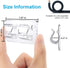30 PCS Hooks for Outdoor String Lights, Heavy Duty Christmas Light Clips, Clear Adhesive Hooks for Hanging Rope Lights