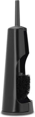 Brabantia ReNew Toilet Brush & Holder Set, Matt Black, Free-Standing, Hygienic Discreet Toilet Bowl Cleaner