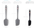 DI ORO Seamless Series Mini Silicone Spatula - BPA Free, Pro-Grade, 600ºF Heat-Resistant, Black