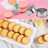 Cookie Cutters Set, 3Pcs Stainless Steel Biscuit Dumpling Cake Pastry Molds for Cooking Baking, Flower Edge