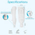 Squeezi 2 Unit Pack Wall Mounted Shower Dispenser for Shampoo and Soap Bottles, Bright White