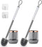 GUCOLUBU Toilet Bowl Brush and Holder 2 Pack Long Handle Toilet Brush for