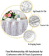 ShinyBeauty Silver Sequin Tablecloth 36x36-Inch Square Glitter Table Cover for Parties