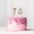 Nuanchu 70th Birthday Candles - Happy Birthday Cake Topper 3D Diamond Shape Sparkler Number Candles for Party Decoration