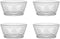 Set of 4 Glass Bowls, 13 OZ Small Bowls for Kitchen, Dessert, Ice Cream, Snack, Side Dishes, Dipping