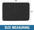 Flamingo P Memory Foam Bath Mat Rug, Extra Soft Absorbent Non-Slip Bathroom Rug, Machine Washable, 24x36 Inches, Black