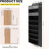 16-20 Closet Mefirt Pairs Over the Door Shoe Organizer, Clear Pockets Shoe Rack for Door, Hanging Shoe Rack for Boots