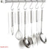 YourGift 20 Pack Flat S Hooks - Stainless Steel 3 inches S Shaped Hanging Hooks for Kitchen, Bathroom, Office