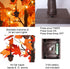 YEAHOME 24” Lighted Fall Maple Leaves Tree, 2FT Autumn Decor with 24LT Warm White LEDs, 12 Wood Acorns Ornaments,