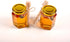 4oz/120ml 12 Pack Adabocute Honey Pot, Glass Honey Jars with Wood Dipper, Gold Lid, Bee Charms, Gold Organza Bags