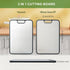 Grourarty 15.2x10.4inch Titanium Cutting Board for Kitchen, Double Side Large Cutting Board for Meats, Fruits