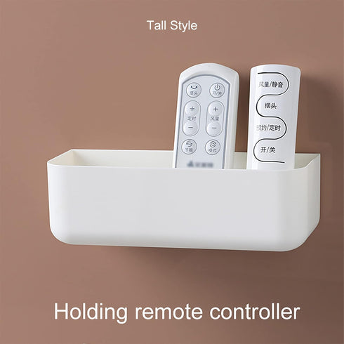 2 Styles Adhesive Plastic Floating Shelves Stick on Wall Mounted Shower Organizer Caddy for Bathroom Kitchen Cabinet