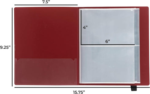 Samsill Plastic Recipe Holder: Recipe Book with Sleeves, Holds up to 88 Recipe Cards, 4x6 Index Cards, Customizable