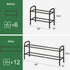 kiplant 2-Tier Closet, Closet Shoe Rack for Expandable Metal Shoe Organizer, Adjustable Shoe Shelf Storage Organizer