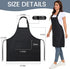 slqlgd 2 Pack 2 adjustable apron with pockets for men and women, waterproof and oil Resistant