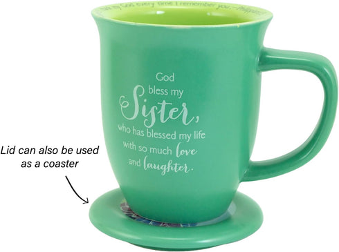 Abbey Gift Sister Ceramic Mug and Coaster Set
